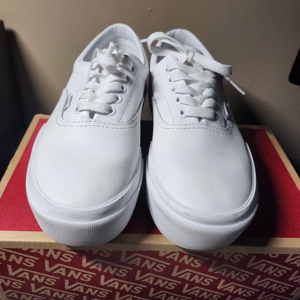 VANS ERA STACKED Leather platform skate shoes/ sneakers